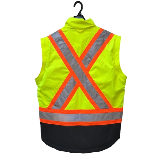 Work King Men's S42611 High Visibility 5-in-1 Safety System Jacket / Parka L &XL - Picture 9 of 11